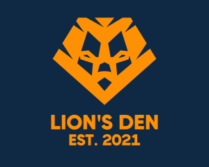 Orange Lion Head logo design