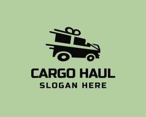 Fast Gift Delivery Truck logo design