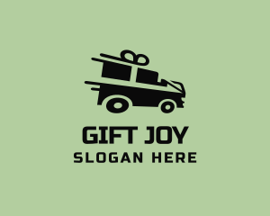 Fast Gift Delivery Truck logo design