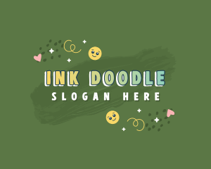 Quirky Chalkboard Doodle logo design