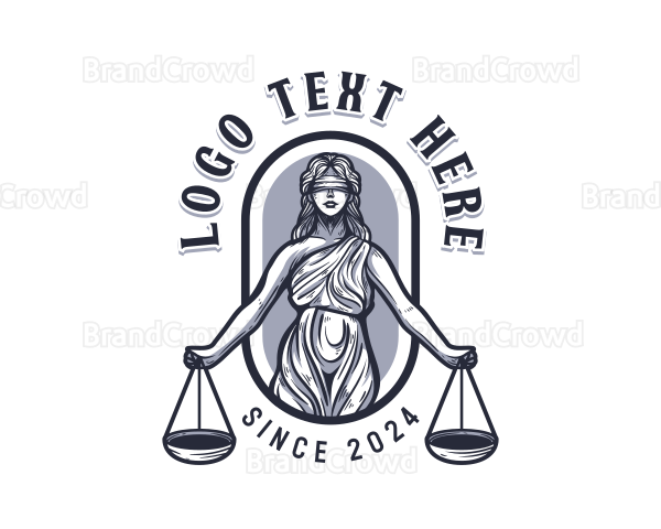 Woman Lady Justice Logo