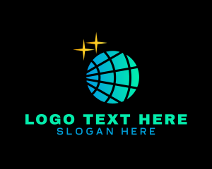 Globe - Planet Solar Light Panel logo design