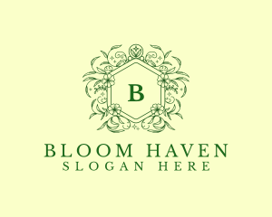 Floral Plant Garden logo design