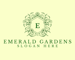 Floral Plant Garden logo design