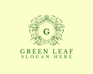 Floral Plant Garden logo design