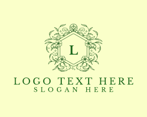 Floral Plant Garden Logo