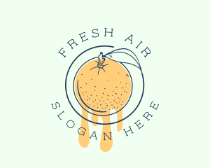 Orange Fruit Juice logo design