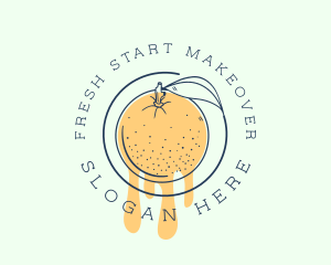 Orange Fruit Juice logo design