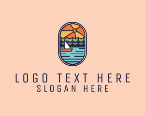 Vacation - Lake Sunset Sailing logo design
