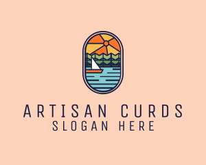 Lake Sunset Sailing logo design