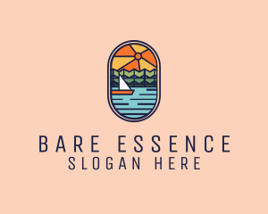 Lake Sunset Sailing logo design