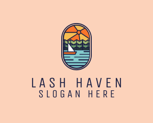 Lake Sunset Sailing logo design