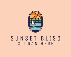 Sunset - Lake Sunset Sailing logo design