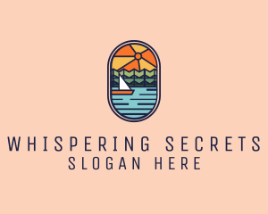 Lake Sunset Sailing logo design