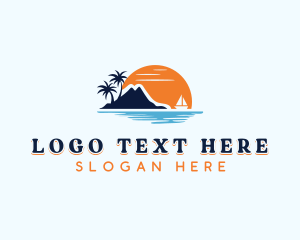 Mountain - Cruise Ship Vacation logo design