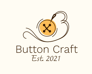 Button Thread Sewing logo design