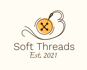 Button Thread Sewing logo design