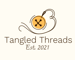 Button Thread Sewing logo design