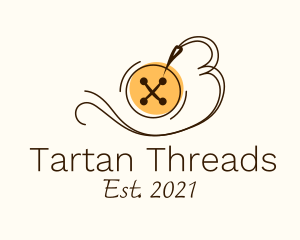 Button Thread Sewing logo design