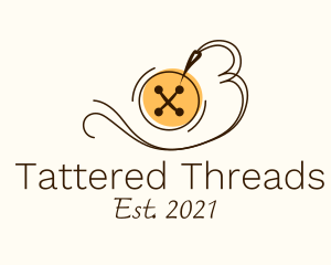 Button Thread Sewing logo design