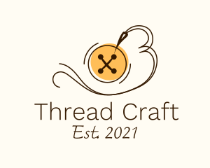 Button Thread Sewing logo design