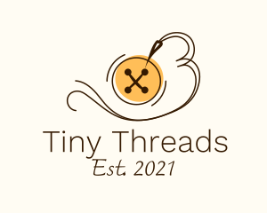 Button Thread Sewing logo design