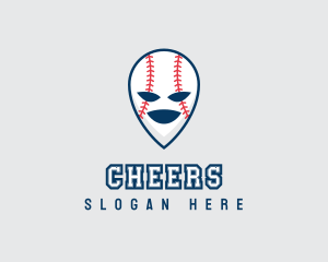 Baseball Softball Alien Logo