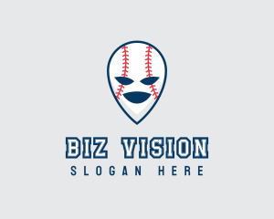 Baseball Softball Alien logo design