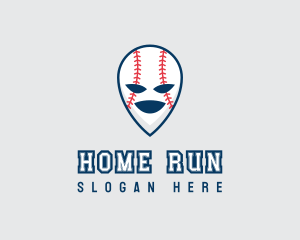 Baseball Team - Baseball Softball Alien logo design