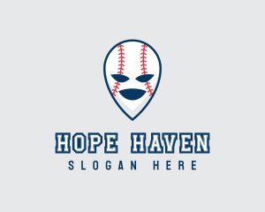 Sports Equipment - Baseball Softball Alien logo design