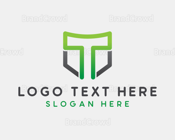 Generic Shield Letter T Logo