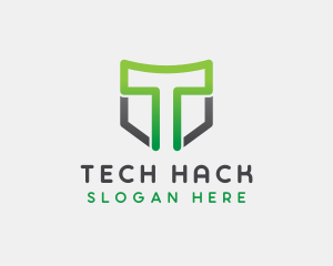 Generic Shield Letter T logo design