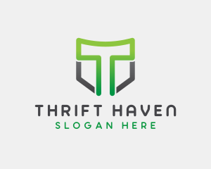 Generic Shield Letter T logo design