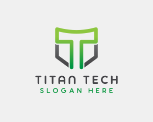 Generic Shield Letter T logo design