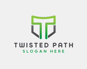 Generic Shield Letter T logo design