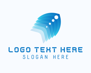 Advisory - Modern Tech Feather logo design