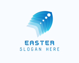 Advertising - Modern Tech Feather logo design