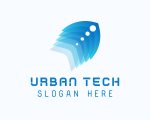 Modern - Modern Tech Feather logo design