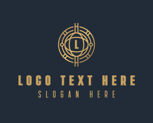 Technology - Fintech Cryptocurrency logo design