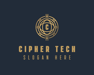 Cryptography - Fintech Cryptocurrency logo design