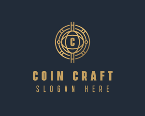 Fintech Cryptocurrency logo design