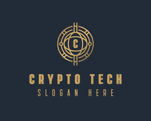 Blockchain - Fintech Cryptocurrency logo design