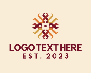 Typography - Traditional Weaving Pattern logo design