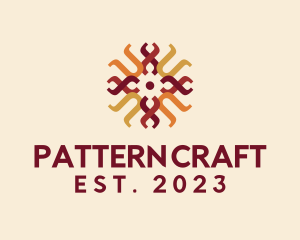 Traditional Weaving Pattern logo design