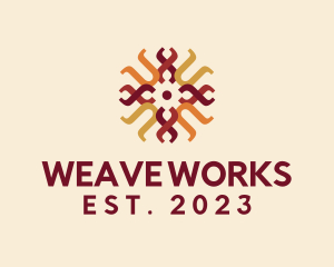 Traditional Weaving Pattern logo design