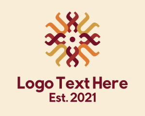 Traditional - Traditional Weaving Pattern logo design