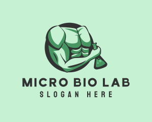 Biceps Muscle Lab logo design