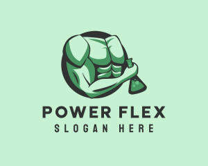 Biceps Muscle Lab logo design