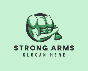 Biceps Muscle Lab logo design