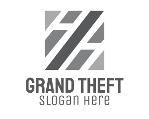 Hh - Grey Square Company logo design